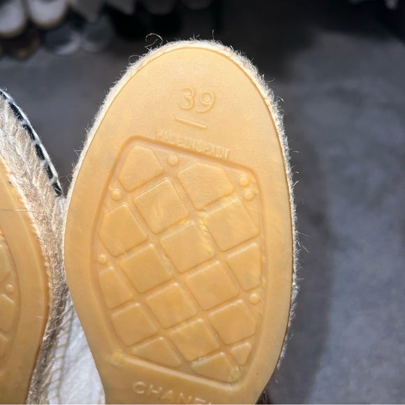 Chanel espadrilles black and white size 39 NEW - Picture 4 of 4